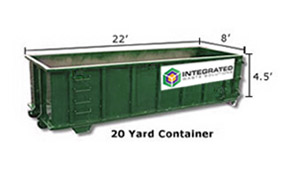 20yd Construction Dumpster Rental